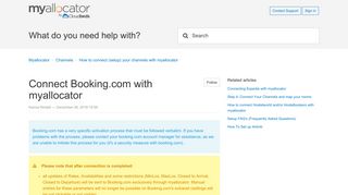 Connect Booking.com with myallocator – Myallocator