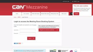 CAN - CAN Mezzanine: login to meeting room booking system
