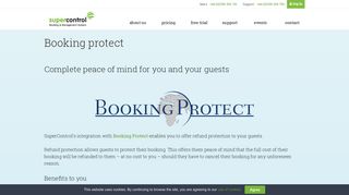 Offer guests refund protection with Booking Protect | SuperControl