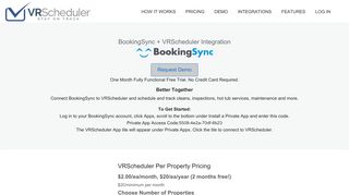 VRScheduler and BookingSync - Schedule and Track your Vacation ...