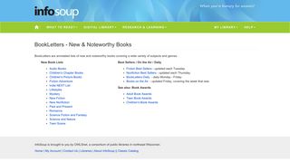 BookLetters - New & Noteworthy Books | InfoSoup