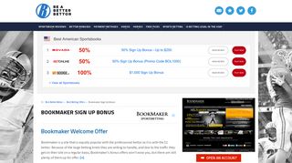 Bookmaker Sign Up Bonus and Promotions For 2019