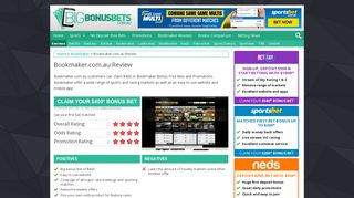 Bookmaker - Bonus Bets Australia