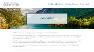 Employment – BTPS - Bookmasters