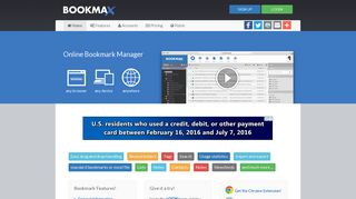 Bookmax - Online Bookmark Manager