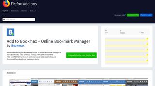 Add to Bookmax - Online Bookmark Manager – Get this Extension for ...