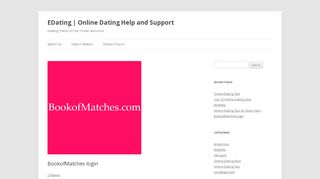 BookofMatches Login Process | Online Dating Login