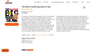 The Men's Health Big Book of Sex - E book - The Health - Storytel