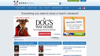 BookRags.com | Study Guides, Essays, Lesson Plans, & Homework ...