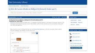 How do I access eBooks on Skillport 8i (formerly Books 24x7?) - Ask ...
