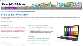 eLibrary Getting-Started-with-Books-24x7 - Phoenix Public Library