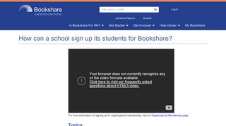 How can a school sign up its students for Bookshare? | Bookshare