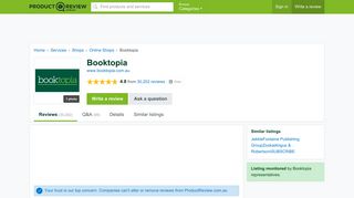 Booktopia Reviews - ProductReview.com.au