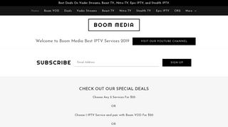 Boom Media - Best Iptv Service, Vader Streams, Epic Iptv