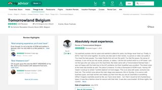 Absolutely must experience. - Review of Tomorrowland Belgium ...