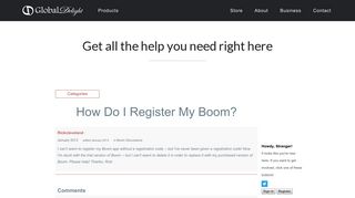 How Do I Register My Boom? - Global Delight Community - Discussion ...