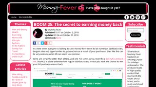 BOOM 25: The secret to earning money back | Mummy Fever