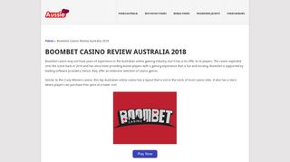Boombet Casino Australia | Top AU Online Casino Gaming