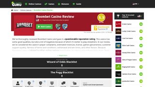 Boombet Casino Review | Honest casino review from Casino Guru