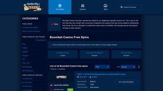 Newest Boombet Casino Free Spins Bonuses - SpinMyBonus.com