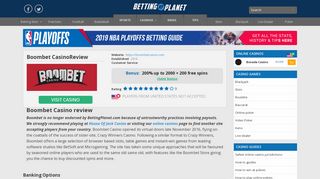 Official Boombet Casino review - Get a 200% matched deposit bonus