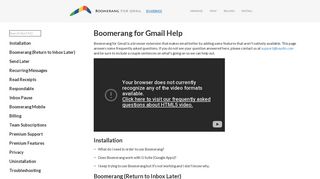 Boomerang for Gmail - Help