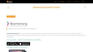 Boomerang Parental Control product page