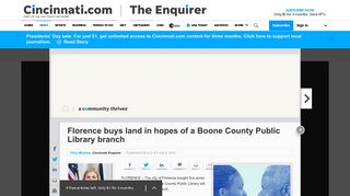Florence buys land to build hoped-for Boone County Library branch