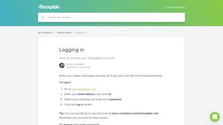 Logging in | Booqable Help Center