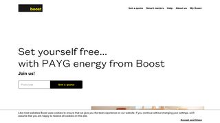 Boost: Pay as you go Energy | Electric and Gas
