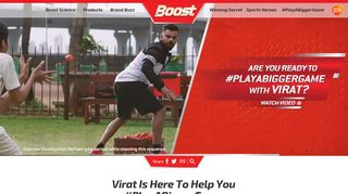 Play A Bigger Game with Virat Kohli – Contest by Boost Energy