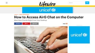 How to Access AirG Chat on the Computer - Lifewire