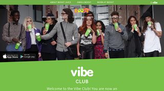 Vibe Club - Welcome - Boost Juice - Boost Juice