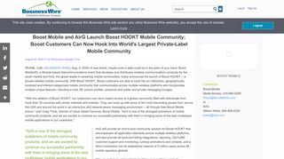 Boost Mobile and AirG Launch Boost HOOKT Mobile Community ...