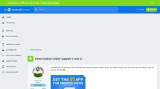 Boost Mobile Dealer Support # and ID - Boost Mobile | Android Forums