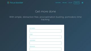 focus booster sign-up