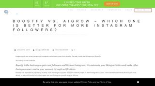 Boostfy vs. AiGrow – which one is better for more Instagram followers ...