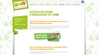 Activate Your Card/Login To Vibe - Boost Juice