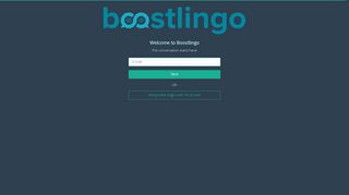 Boostlingo | Sign In