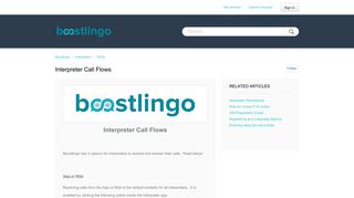 Interpreter Call Flows – Boostlingo