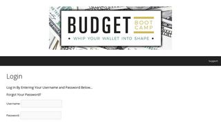 Login – Budget Bootcamp