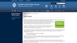 Online Gradebook Infinite Campus - Fayette County Schools