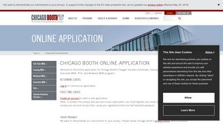 Chicago Booth Online Application | The University of Chicago Booth ...