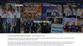 Work for us | Trade show staff | Booth Host & Booth Hostess - Expo Stars