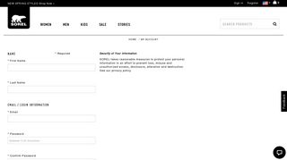 Create Account Online - Account Log-in | SOREL
