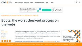 Boots: the worst checkout process on the web? - ClickZ