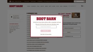 B Rewarded FAQs - Boot Barn