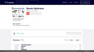 Boots Opticians Reviews | Read Customer Service Reviews of www ...