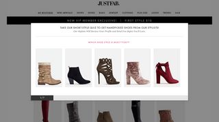Sign up here - JustFab