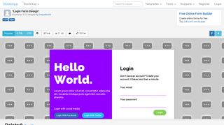 Bootstrap Snippet Login Form Design using HTML CSS ... - Bootsnipp